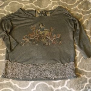 long sleeve snow white shirt